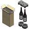 Epe Usa 5 in x 10 in x 15 in Wine Shipping Box, Kraft, Corrugated / Foam, Single, 32 ECT WSD-04 - alternate 4
